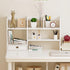 Cute Bookshelf for Desk - Kawaii Desk Organizer with Drawer, Office Desk Organizers and Accessories Storage, Home Decor