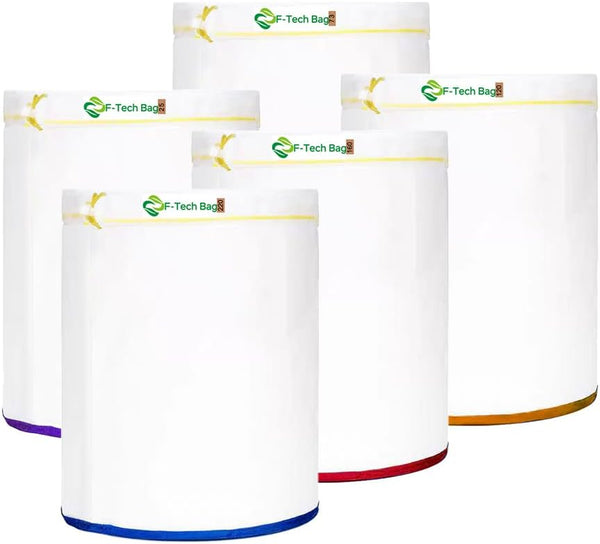 All Mesh Plant Filter Bags 5 Gallon 5 Bag,5 Color Reusable Bubble