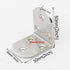 Stainless Steel 90 Degree Right Angle L Brackets, Fastener Corner Braces with Screws, 50mm x 50mm / 2 inch x 2 inch, Pack of 4