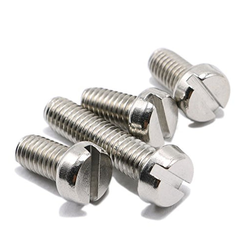 HH FASTENERS M3x5mm Steel,Pack 100 Slotted Cheese Head Machine Screws,Stainless
