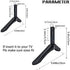 JGPIN TV Stand Legs Replacement Base, Black Tabletop TV Feet with Screws for Compatible Flat Screen TVs