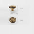 SANCHAKOU 2 Pack Cabinet Furniture Knobs Brass Wardrobe Rose Handle Single Hole Drawer Shoe Cabinet Bedside Table
