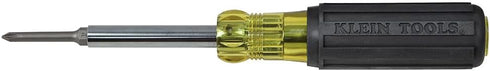 Klein Tools 32559 6-in-1 Multi-bit Screwdriver/Nut Driver, Extended Reach with Phillips and Slotted Bits
