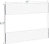 Wall mount Sign Holder 8.5x11 Landscape, Clear Plastic Picture Frame With Free Double Sided Adhesive Tape, Acrylic Frames Document Holder Display for Home Office Store Restaurant-3 Pcs