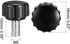 uxcell M5 x 10mm Metric Male Thread Knurled Clamping Knobs, Grip Thumb Screw on Type Hand Clamping Handle Bolt with