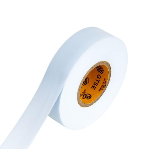 GTSE 10-Pack White Electrical Tape, Waterproof Industrial Grade Vinyl, 3/4 in x 66ft