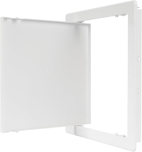 10 x 10 White Plastic Access Panel for Plumbing, Electricity, Heating, Alarm Wall Access