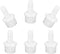 JoyTube 1/2" Barb X 3/4" NPT Male Thread Adapter - Plastic Hose Barb Fittings (Pack of 6)