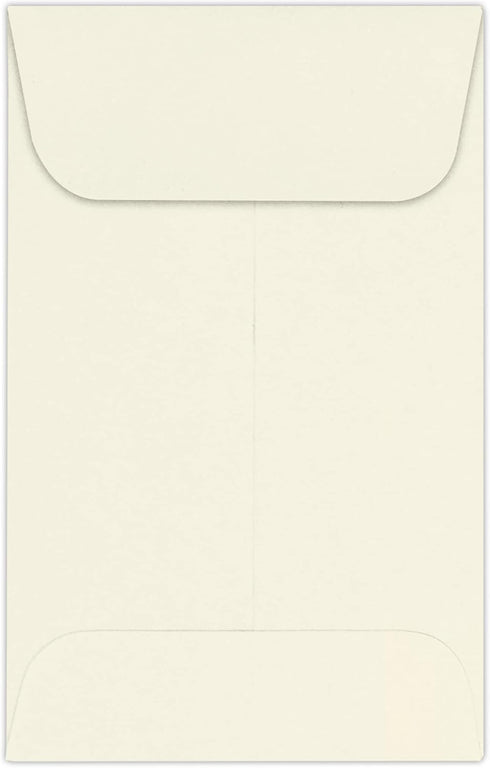LUXPaper #1 Coin Envelopes | 50 Qty | 2 1/4" x 3 1/2" | Natural | 80lb. Text
