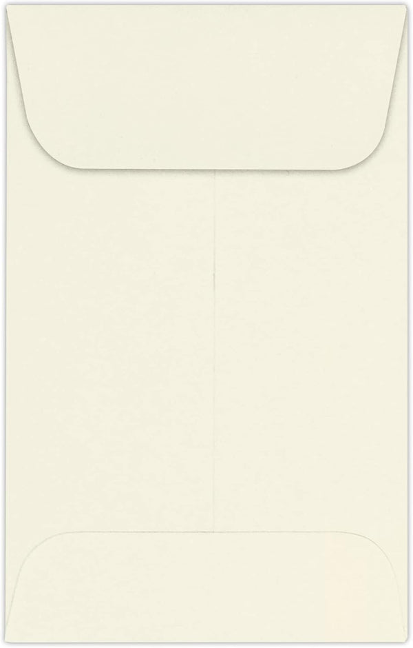 LUXPaper #1 Coin Envelopes | 50 Qty | 2 1/4" x 3 1/2" | Natural | 80lb. Text