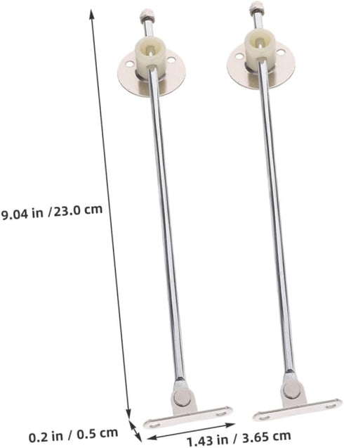 2pcs jojofuny Kitchen Cabinet Hinge Support for Flap Doors Iron Drop Leaf Lid Supports for Cabinets Bedside Tables