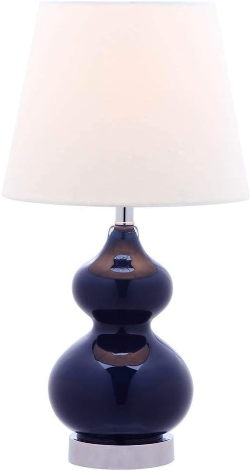 19-inch Bulb Safavieh Kids Lighting Collection Eva Navy Double Gourd Bedroom Living Room Home Office Desk Nightstand