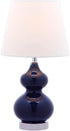 19-inch Bulb Safavieh Kids Lighting Collection Eva Navy Double Gourd Bedroom Living Room Home Office Desk Nightstand