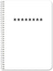 BookFactory Password Organizer Journal - 120 Pages, 5'' x 7'', Thick Translucent Cover, Wire-O Binding (Made in USA)