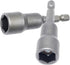 5Pcs Power Nut Driver Set, 1/4 Inch Hex Shank, Magnetic Quick Change Socket Adapter