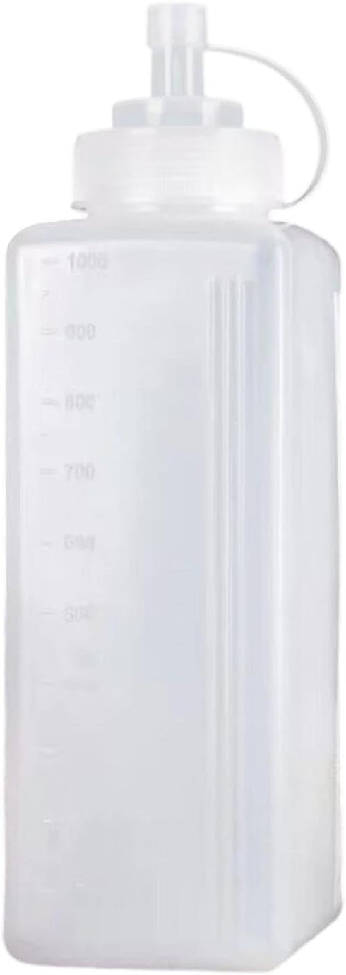 IEUDNS Bottle Ketchup Honey Dispenser Wide Mouth with Lid Refillable Reusable Ketchup Bottle