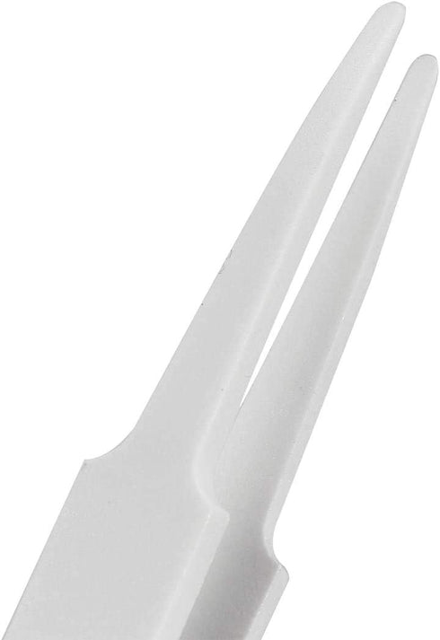 Precision Plastic Tweezers Kit, Anti-static Set for Craft & Electronics Repair - White - 6Pcs