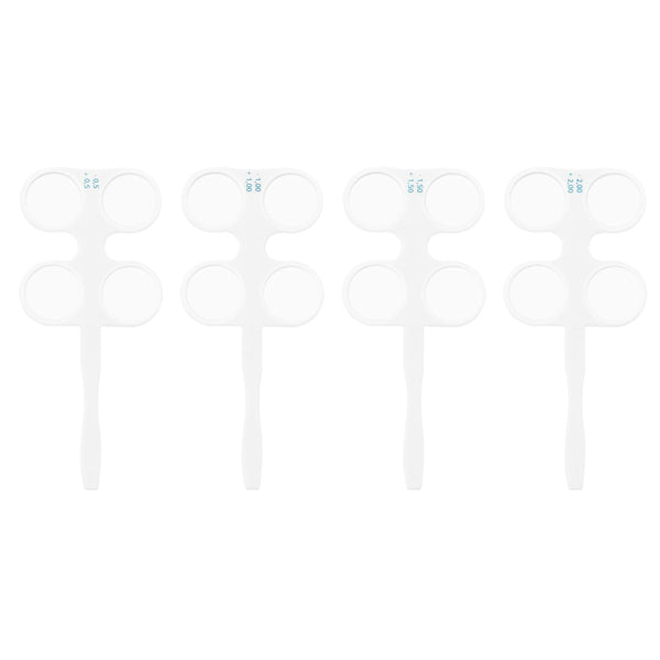 XEJMEOO 4 Units Optical Flipper, Plastic Adjustable Optometry Flip Lens Optical Optometric Equipment