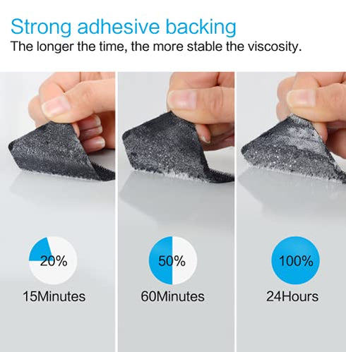 Industrial Strength Sticky Back Fastener, 2 x 6 Inch, 6 Sets, Interlocking Tape Mounting Tape for Carpet
