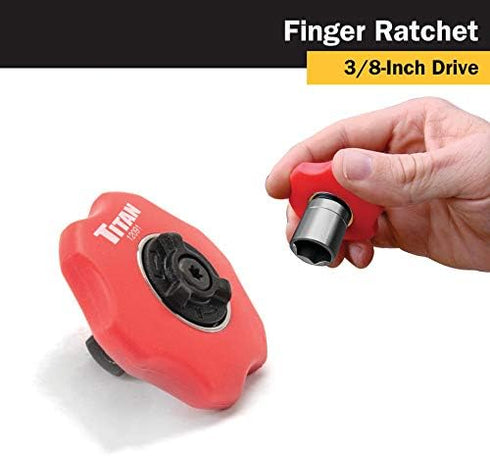 3/8-Inch Drive 72-Tooth Finger Ratchet Titan 12091