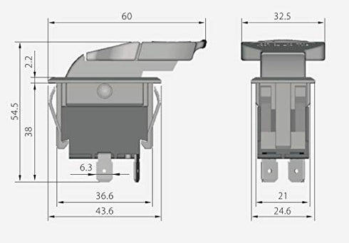 HQRP On-Off Paddle Switch for Dewalt, Rockwell, Hitachi, Reliant, Performax, Dayton, Jet, Sears Craftsman Tools