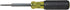 Klein Tools 32560 Multi-Bit Screwdriver/Nut Driver, Extended Reach 6-in-1 Tool with Phillips, Slotted, Square Bits
