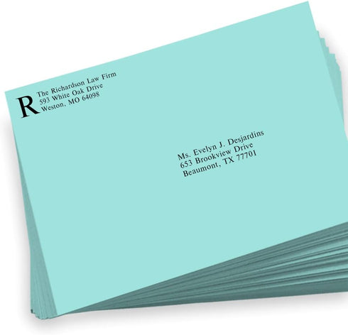 LUXPaper 9 x 12 Booklet Envelopes | Seafoam Blue | 80lb. Text, 50 Qty