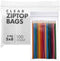 Reclosable Poly Zip Top Bags, 5" x 8" (100 Count), 4 Mil Resealable Plastic Bags for Crafts