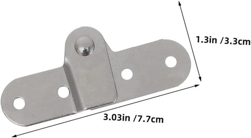 6pcs Set Artibetter Folding Table Hinges and Folding Shelf Support Brackets Hidden Furniture Hardware Accessories