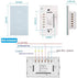 Jinvoo WiFi Wall Light Touch Panel Switch, 2.4GHz WiFi Light Switch Smartphone Remote Control, Remote Control Smart Life/Doodle App, Timer, Alexa Compatible, and Google Home White 3 Gang