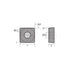 HHIP 6056-0221 SCMT 32.51-EM nc-TiAIN Coated Carbide Insert- xAF798