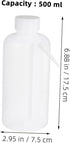 2Pcs 500ml iplusmile Plastic Wash Bottle Wide Mouth Wash Bottle Safety Squeeze (White)