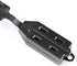 8 Feet Indoor Extension Cord 3 Outlet with Foot Switch and Safety Waterproof Cover (2 Packs)
