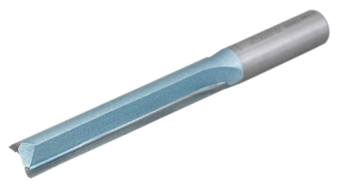 Accusize Industrial Tools Double Flute Extra Long Straight Carbide Tipped Router Bit, 1/2'' Diameter