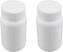 Othmro 2pcs PE Plastic Lab Chemical Reagent Bottles, 200ml/6.8oz Wide Mouth Round Sample Storage Container White