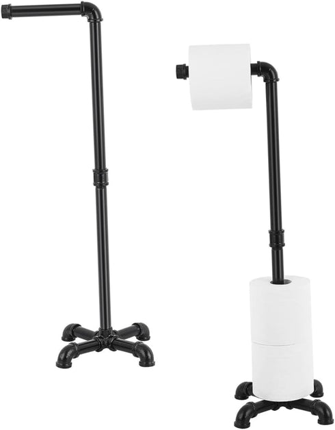 Stylish Vertical Iron Paper Holder for Bathroom & Towel Storage