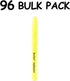 Highlighters, Chisel Tip, Fluorescent Yellow, Bulk Pack of 96 Count