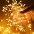 200 10Ft 8 Dailyart Fairy Lights Plug in, Led Twinkle String Light with Remote Modes Warm Cluster Lights with Timer