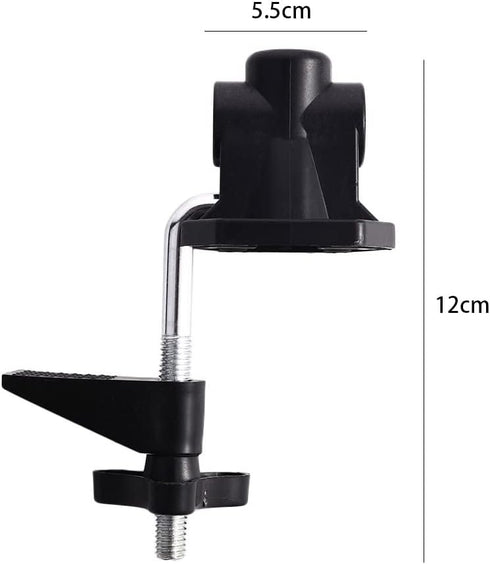2 Pcs Desk Lamp Clamp, Hardware Bracket Clamp DIY Lighting Accessories Fixed Clip Table Lamp Bracket Light Holder for Home Office