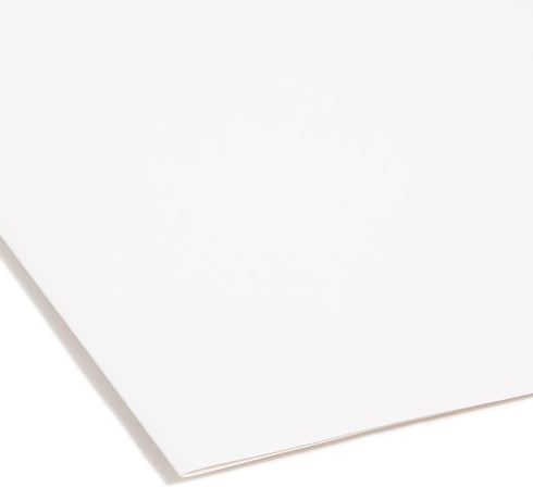 Smead FasTab Hanging File Folder, Straight-Cut Built-in Tab, Letter Size, White, 20 per Box (64102)