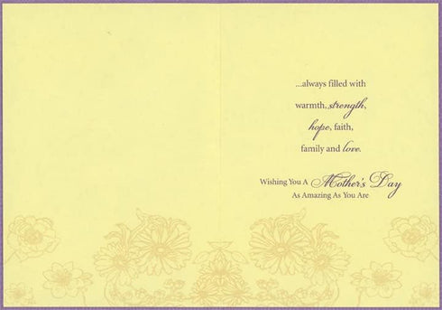 Designer Greetings Your Fragrance is Like Home: Purple Perfume Bottle with Gold Foil Accents African American Mother's