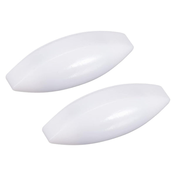 MECCANIXITY 2Pcs Olive Shape Magnetic Stirrer Mixer Stir Bar Rod 45mm(1.77") x15mm Coating for Laboratory