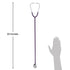 Dixie EMS Lightweight Stethoscope, Single Head, Latex Free for Doctors, Nurses, Students, Medical Home Use - Purple
