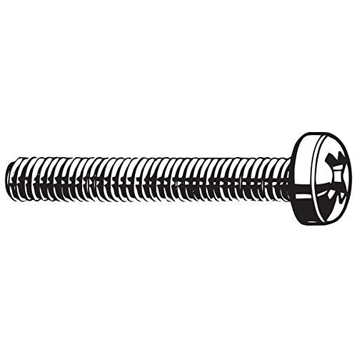 FABORY M6-1.0 x 50 mm. Raised Cheese Head Phillips Machine Screw, 50 pk.