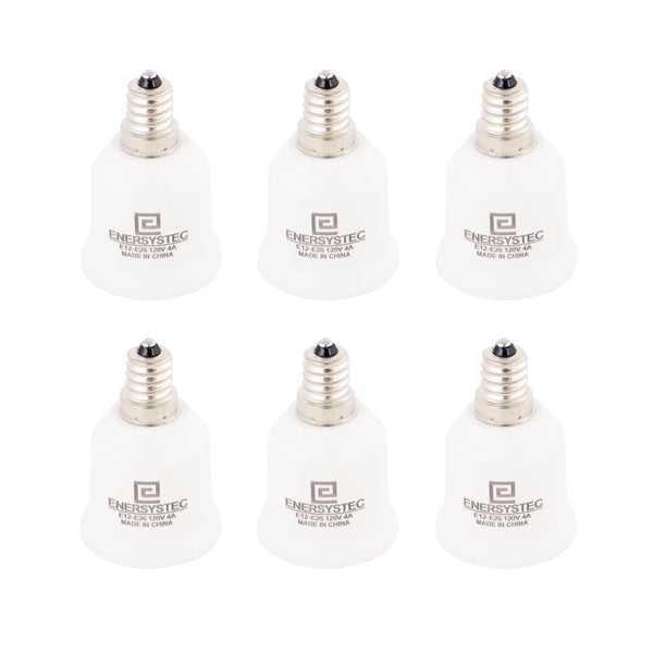 E12 to E26 Adapter Candelabra to Medium E26 Bulb Base Adapter, Chandelier