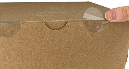 ChromaLabel 1.50 Inch Round Stickers - 1000 Envelope Seals per Roll, Non Perforated Clear Labels