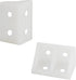 PDETVEO 20PCS 1.29" 0.74" x Plastic Corner Brackets with Screws, L Shape Right Angle Support Brace, White Shelf