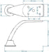 LBAawxe 4 Pack 110MM Furniture Legs Metal Table Legs Replacement Support Legs for Coffee Table, Sofa, TV Stand, Etc.