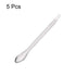 uxcell Micro Scoop 105mm Stainless Steel Reagent Sampling Lab Spoon Spatulas for Laboratory 5Pcs
