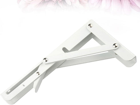 Kisangel Foldable Triangular Steel Bracket Wall Mounted Shelf Support Cold Rolled Steel Heavy Duty Bearing for Benches